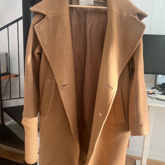 Wool coat: oversized hooded Babaton - Picture 2 of 8